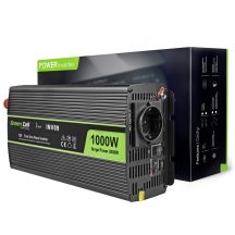 GREEN CELL INV09 INVERTER 12V-230V 1000W/2000W PURE SINE WAVE
