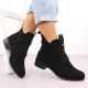 5. Women’s Lace-Up and Zip Ankle Boots, Warm-Lined, Black M.Daszyński SA198-24