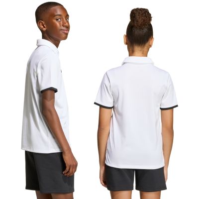11. adidas Entrada 26 Polo T-shirt for kids white JZ6624