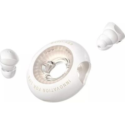 2. Vention Donut-Shaped BT 5.3 Wireless In-Ear Headphones IPX4 White