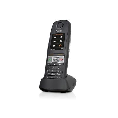 4. Analog/DECT telephone, Gigaset E630HX, cordless handset, handsfree, 200 entries, caller ID, gray