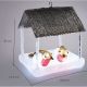 12. BIRD HOUSE LED DECORATION 185X165X230MM GRAY CANOPY