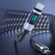 4. Orico LDC2C USB-C - USB-C PD 100W Cable with LED Display 480 Mbps 3 m - Black
