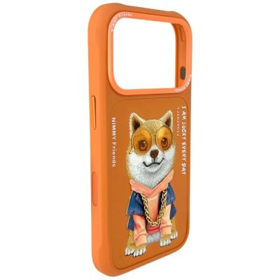 5. Nimmy Glasses Cool Dog iPhone 17 Pro Case - Orange