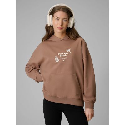 Women's loose sweatshirt with hood 4F 4FRSS26TSWSF2836-83S