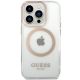 3. Guess Metal Outline Magsafe case for iPhone 15 / 14 / 13 - gold