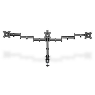 Triple desk stand (clamp) 3xLCD max. 27" max. 8kg tilt and swivel 360° (PIVOT)