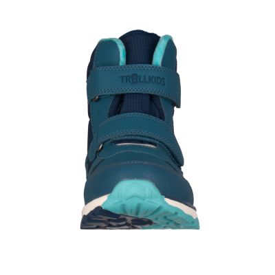 4. Trollkids Kids Hafjell Winter Boots waterproof snow boots with Velcro closure blue (264-102)