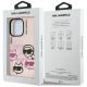8. Karl Lagerfeld IML Multi K&C Head Pattern Case for iPhone 16 Pro Max - Pink