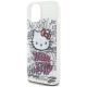 6. Hello Kitty IML Kitty On Bricks Graffiti case for iPhone 15 - white