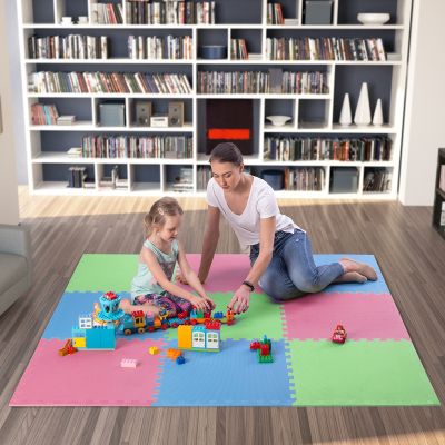 6. Multipack One Fitness MP10 puzzle mat green-blue-red 9 pieces 10 mm