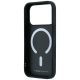 7. BMW M Kevlar Blue Print Ring Metal Logo MagSafe Case for iPhone 18 Pro / 17 Pro - Black