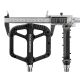 2. Rockbros 2018-12A Nylon Bicycle Pedals - Black