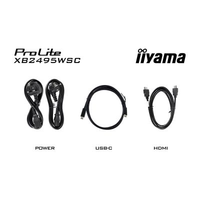 16. iiyama ProLite XB2495WSC-B1 computer monitor 61.2 cm (24.1") 1920 x 1200 px WUXGA LED Black