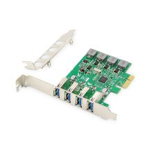Digitus USB 3.0 PCI Express Add-On Card, 4 Ports