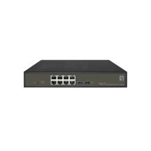 LevelOne Hilbt GB/SL PoE+ Switch 10-Port 19" 130W 1Gbps