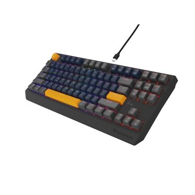 7. GENESIS THOR 230 TKL Gaming Keyboard USB + RF Wireless + Bluetooth QWERTY Black, Blue, Gray, Orange