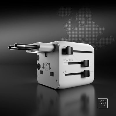 6. SBS TEADAPTUNI universal travel adapter - white