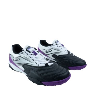 2. Joma Cancha 2601 Turf Football Boots Black and White CANS2601TF