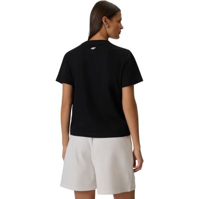 3. Women's T-shirt 4F F2721 deep black 4FWSS26TTSHF2721 20S