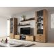 4. Shelf 125cm (2 pcs) SOHO lefkas oak + black
