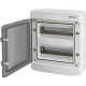 Plastic switchboard NT 24M 2X12M IP65 IK07 384x319x144, smoke door, white, DIDO 1500VDC