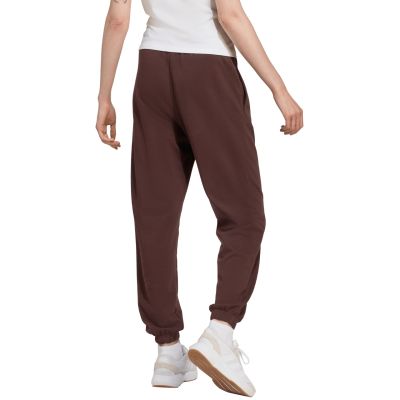 15. adidas Essentials Small Logo French Terry Cuffed Women's Pants Brown JX3864