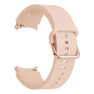 4. Tech-Protect Silicone Strap for Samsung Galaxy Watch 4 / 5 / 5 Pro / 6 / 7 / FE - Beige
