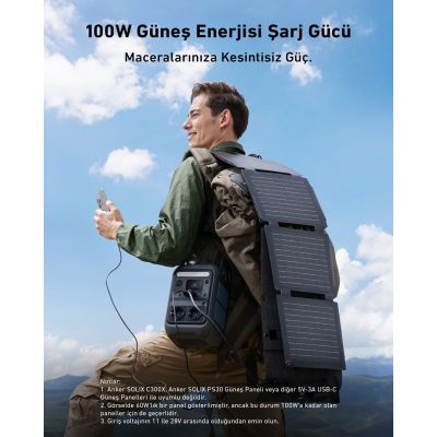 3. Anker Solix C300X 288Wh 300W Portable Power Station