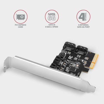3. Axagon PCES-SA4X4 Internal SATA adapter