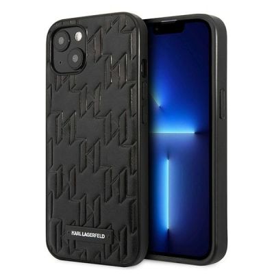 8. Karl Lagerfeld KLHCP13SMNMP1K iPhone 13 mini 5,4 "hardcase black / black Monogram Plaque