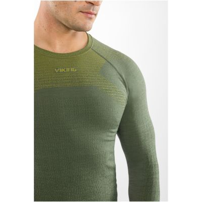 5. VIKING Altis Man Set Merino men's underwear dark green M