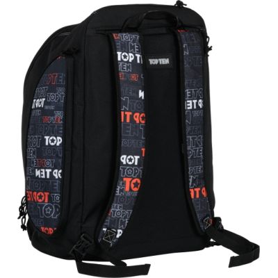 2. TOP TEN "BE4" backpack black and red 57 cm x 44 cm x 33 cm