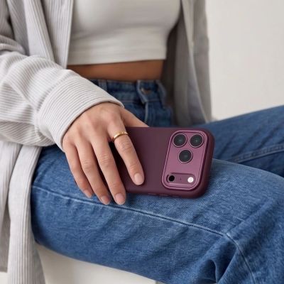 6. Tech-Protect Uniq MagSafe CC case for iPhone 18 Pro / 17 Pro - burgundy
