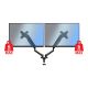 12. ESPERANZA GAS MOUNT FOR 2 MONITORS MACHE ERW020