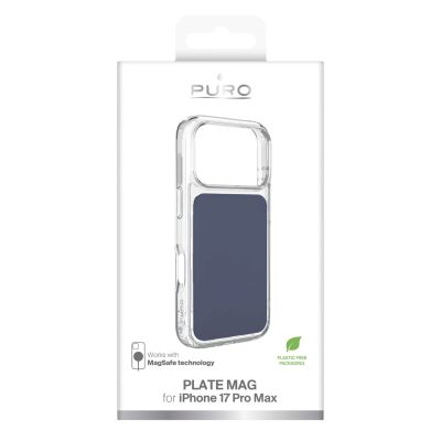 2. Puro Plate Mag Case for iPhone 17 Pro Max Compatible with MagSafe - Blue