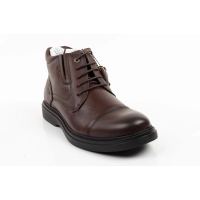 2. Lee Cooper men's shoes elegant brown leather insulated ankle boots