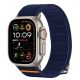 4. Tech-Protect Nylon Slip Strap for Apple Watch 44 / 45 / 46 / 49 mm - Navy Blue