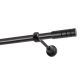 Single Curtain Rod Ø 19 mm, Black, 400 cm TECHNO KOWALSKI