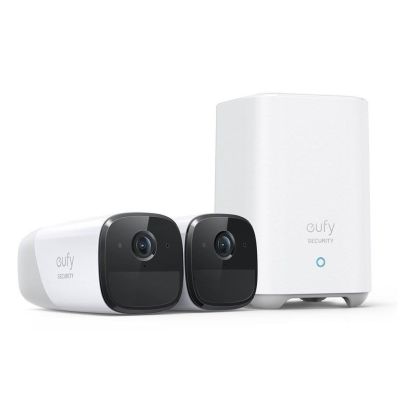 11. Eufy eufyCam 2 Pro Bullet IP Security Camera Indoor & Outdoor 2048 x 1080 px Wall