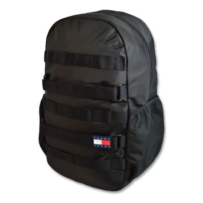 Tommy Hilfiger Skateboard Recycled Urban Tactical School Backpack - AM0AM11162-BDS