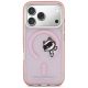3. Karl Lagerfeld IML Peekaboo MagSafe Case for iPhone 17 Pro - Pink