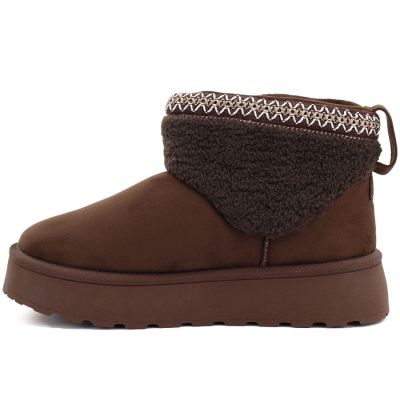 3. Big Star brown waterproof platform snow boots UU274171