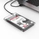 2. Orico 2139C3 2.5" HDD/SSD USB-C 5Gb/s Disk Drive - Transparent