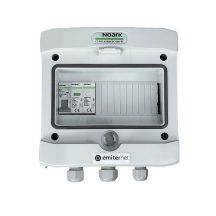 Hermetic IP65 EMITER AC connection switchboard with AC surge arrester Noark type 1+2, 20A 1-F