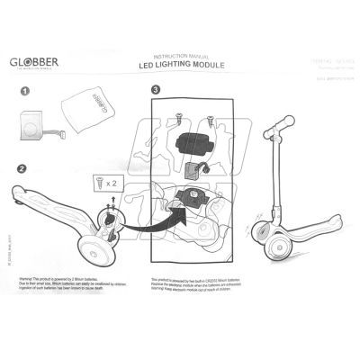 4. Replacement module for the Globber 523-003 scooter