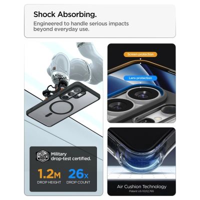 11. Spigen Ultra Hybrid Mag MagSafe Case for Samsung Galaxy S26 Ultra - Clear Black