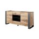 Chest of drawers WOOD 164/44/80 wotan oak + anthracite