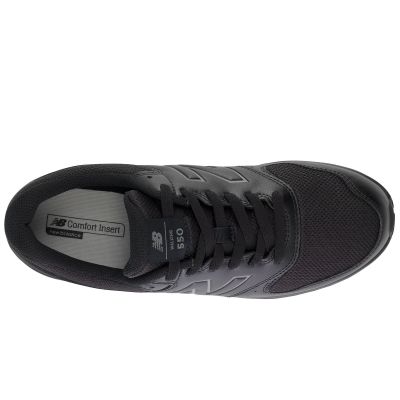 2. New Balance 550 Men's Sports Sneakers Leather Training Shoes Black (MW550BK4)