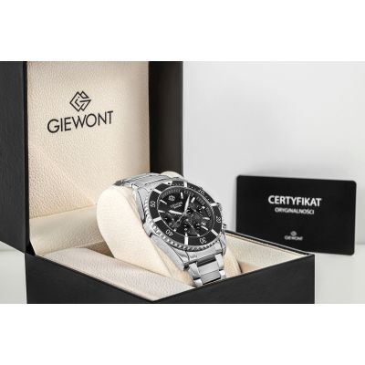 7. Giewont Chronograph Sapphire Silver Men's Watch GW3970-B2